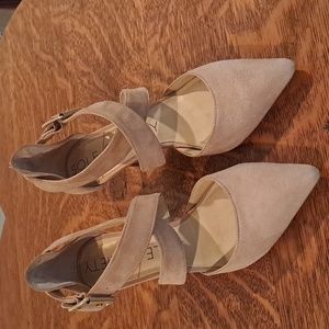 Sole Society brushed suade shoes.